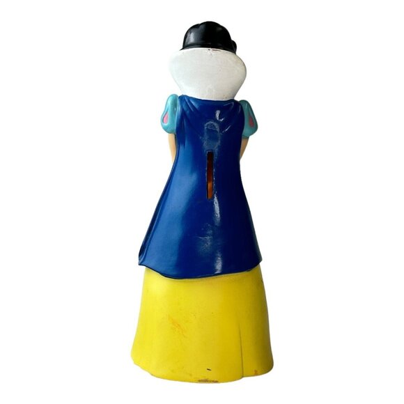 Vintage Disney Snow White Plastic Coin Bank 7.5" GUC Missing Plug - Picture 4 of 6